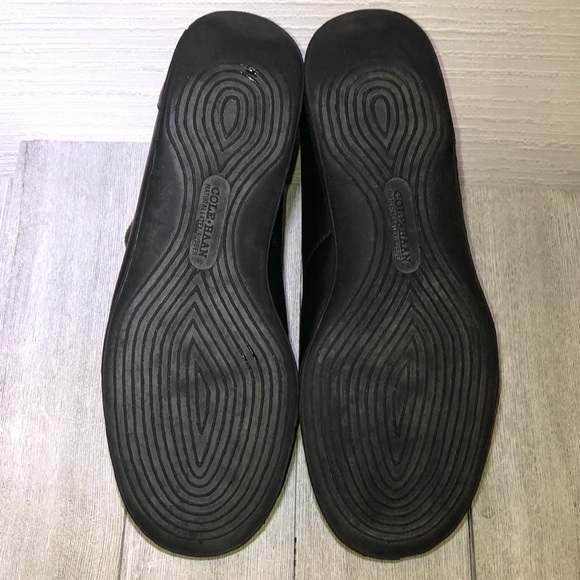 COLE HAAN Black Leather Zippered Boots SZ 7.5 - Picture 7 of 8